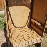 Fauteuil cabine canné années 1900