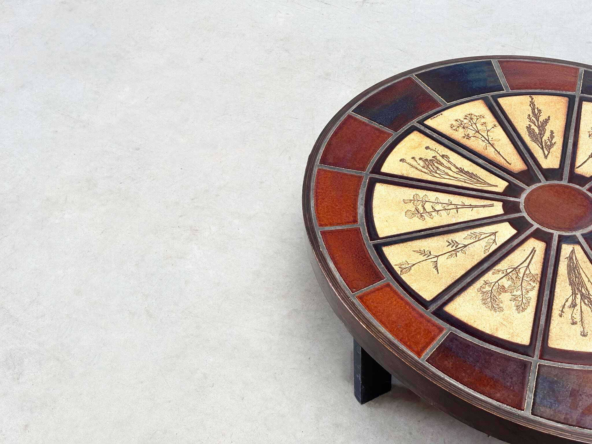 Rare Roger Capron ceramic coffee table