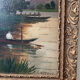 Painting XIXth oil on wood