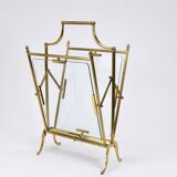 Neoclassical magazine rack by Maison Jansen, France, 1950s.