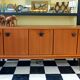 Teak and leather sideboard by Malora, 1955