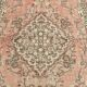 Powder Pink Hand Woven Anatolian Vintage Carpet Rug, 182x295 Cm