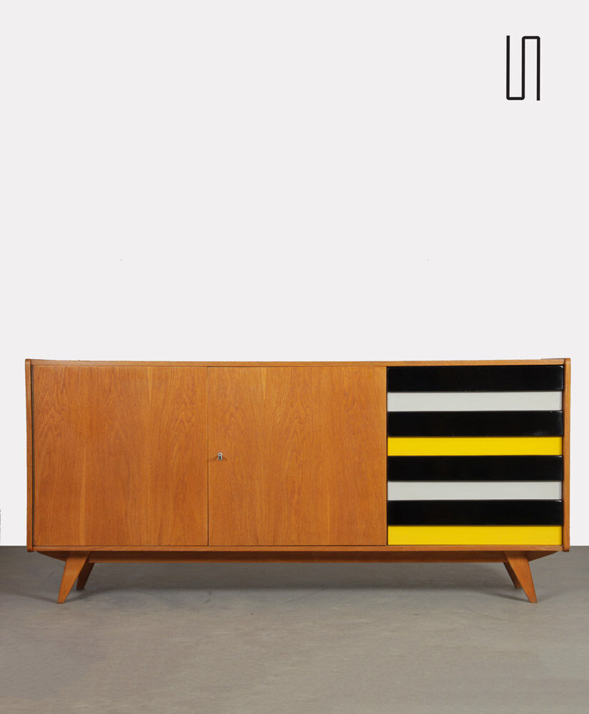 Oak enfilade by Jiri Jiroutek, model U-460, 1960
