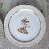 7 bird dessert plates