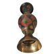 Coloured Indian brass vase