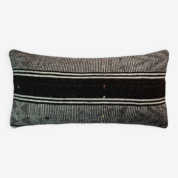 Housse de coussin kilim turque vintage, 30 x 60 cm