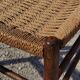 Set of 4 wooden chairs and rope