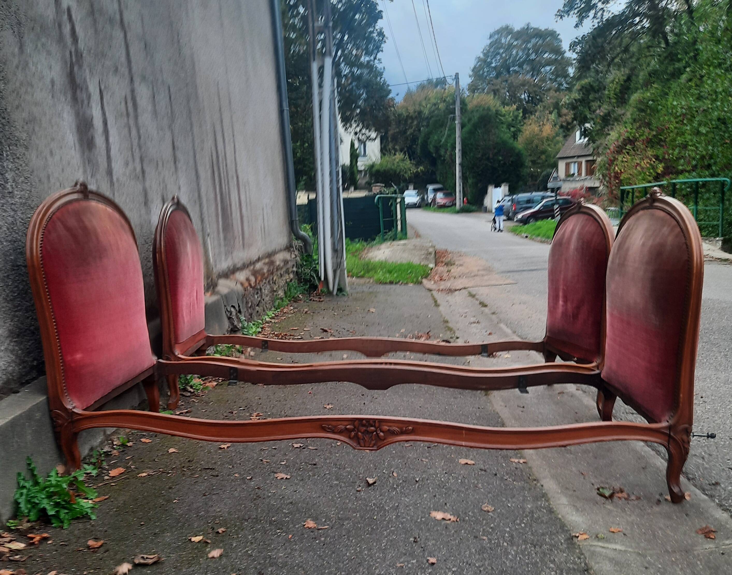 Paire de lit  style Louis XV