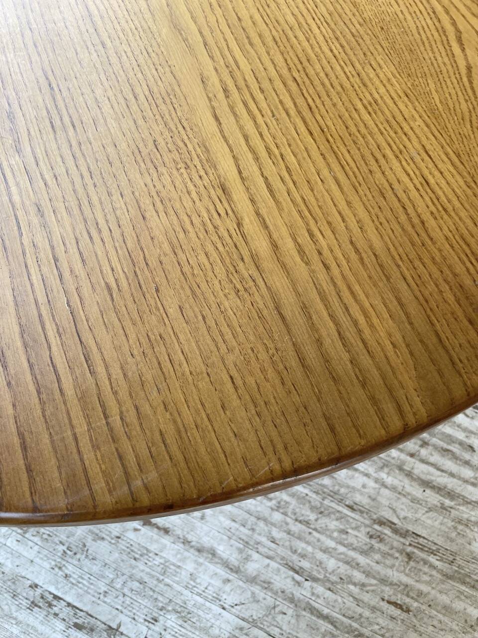 1950s round oak table