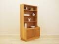 Danish ash veneer bookcase with adjustable shelves, 1970s