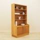 Danish ash veneer bookcase with adjustable shelves, 1970s