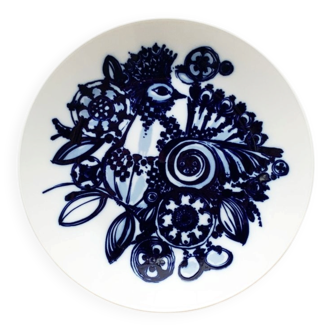 Vintage German peacock wall plate by Bjørn Wiinblad for Rosenthal, 1970s.