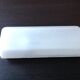 Rectangular porthole wall light in industrial/70s style frosted glass