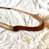 Old carved wooden mirror - 70 cm