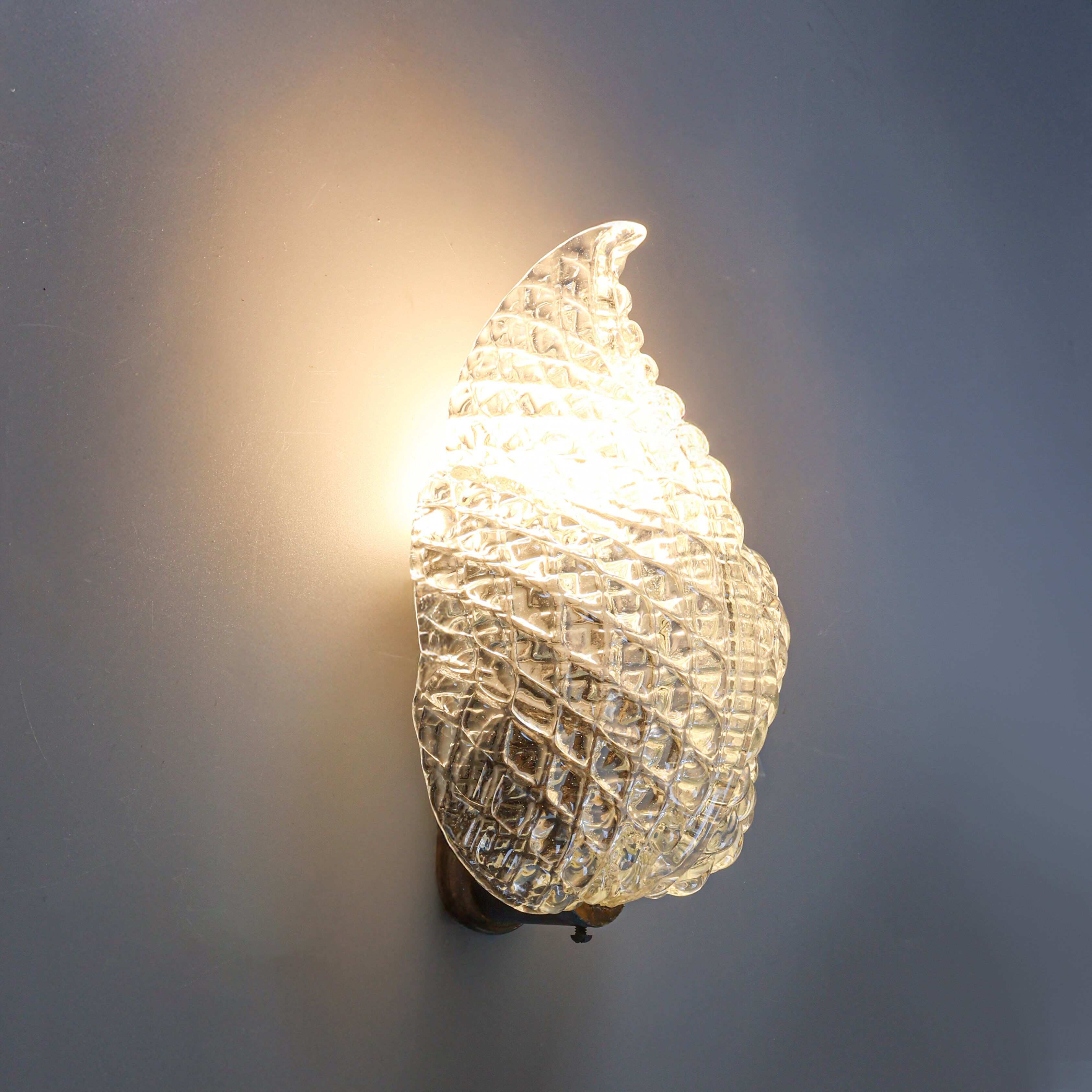Vintage Barovier & Toso sconce, 1940s.