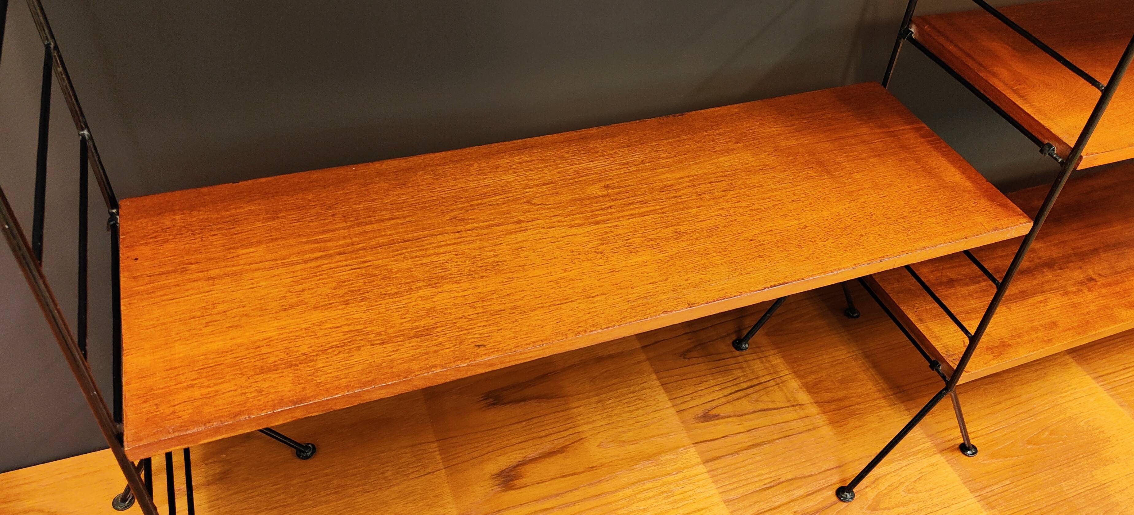 Mid Century wandsyteem | Vintage - boekenkast