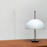 Mid-century minimalist dome table lamp