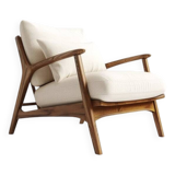 Fauteuil scandianve en teck