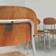 Lot of 24 chairs school chairs industrial style ex Czechoslovakia 1950