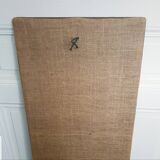 Grande tapisserie rétro à fleurs