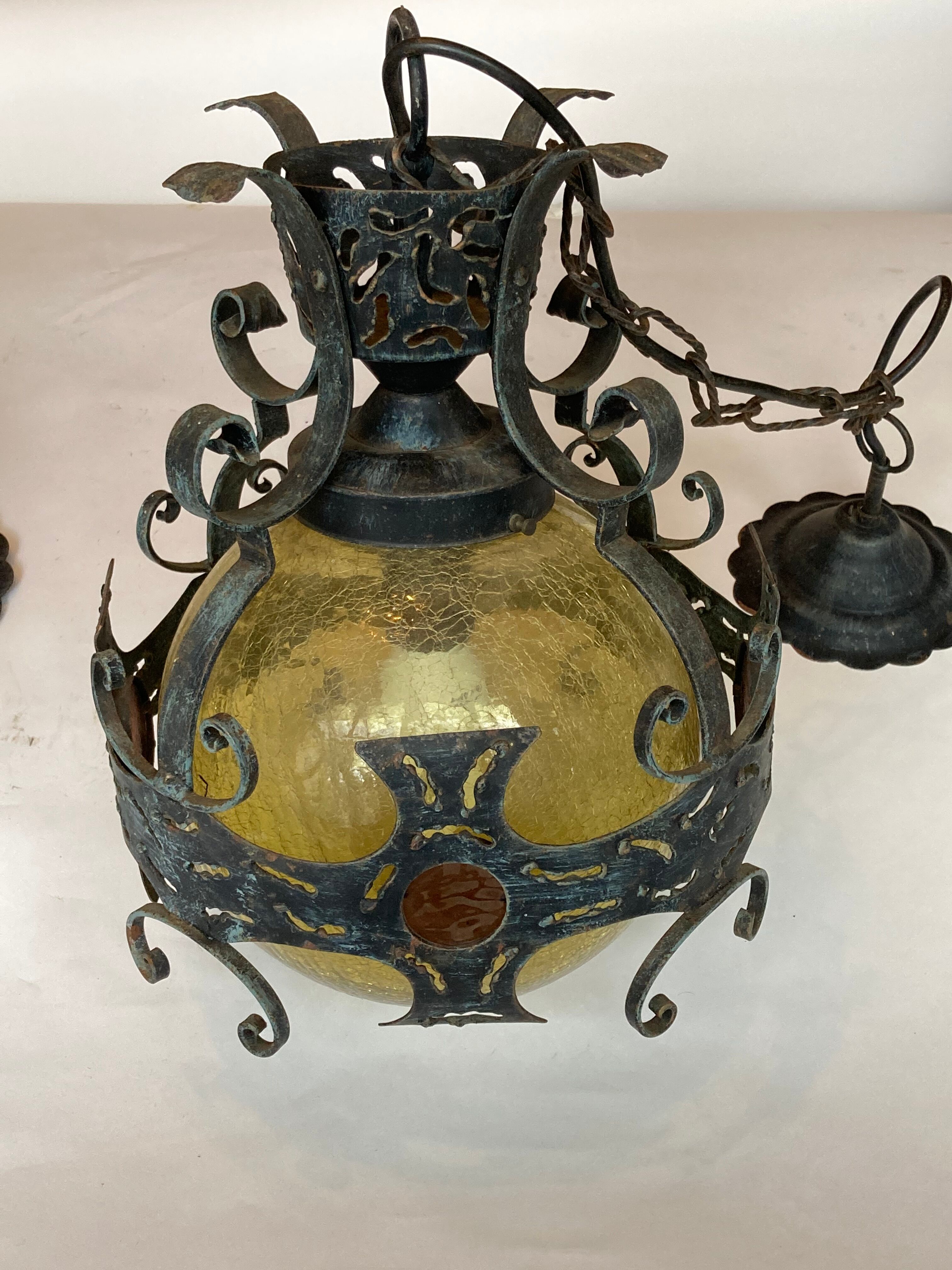 Paire de lampes hollandaises brutalistes