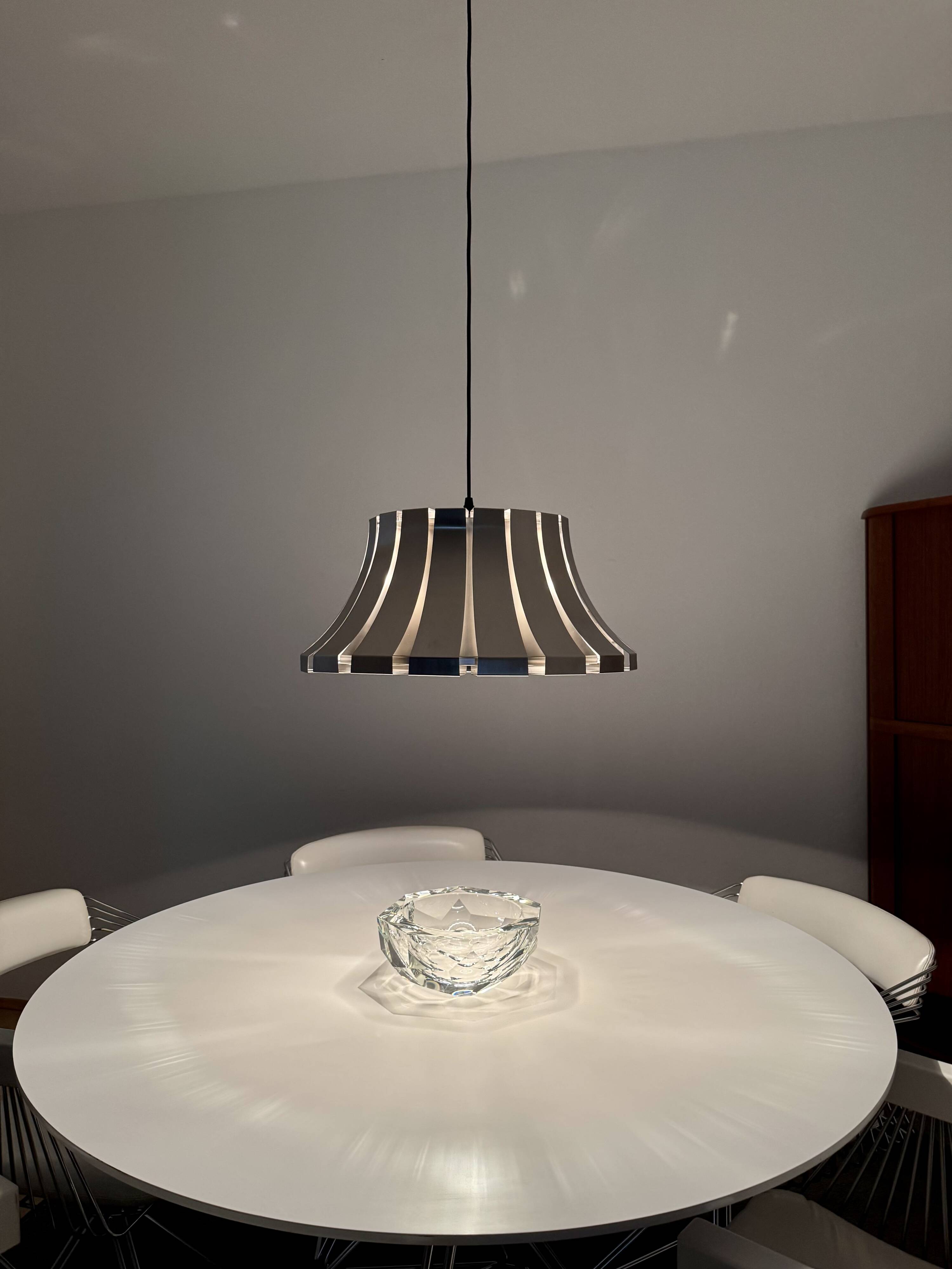 Metal Pendant Lamp by Elio Martinelli for Martinelli Luce