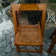Chaises pliantes bois et cannage