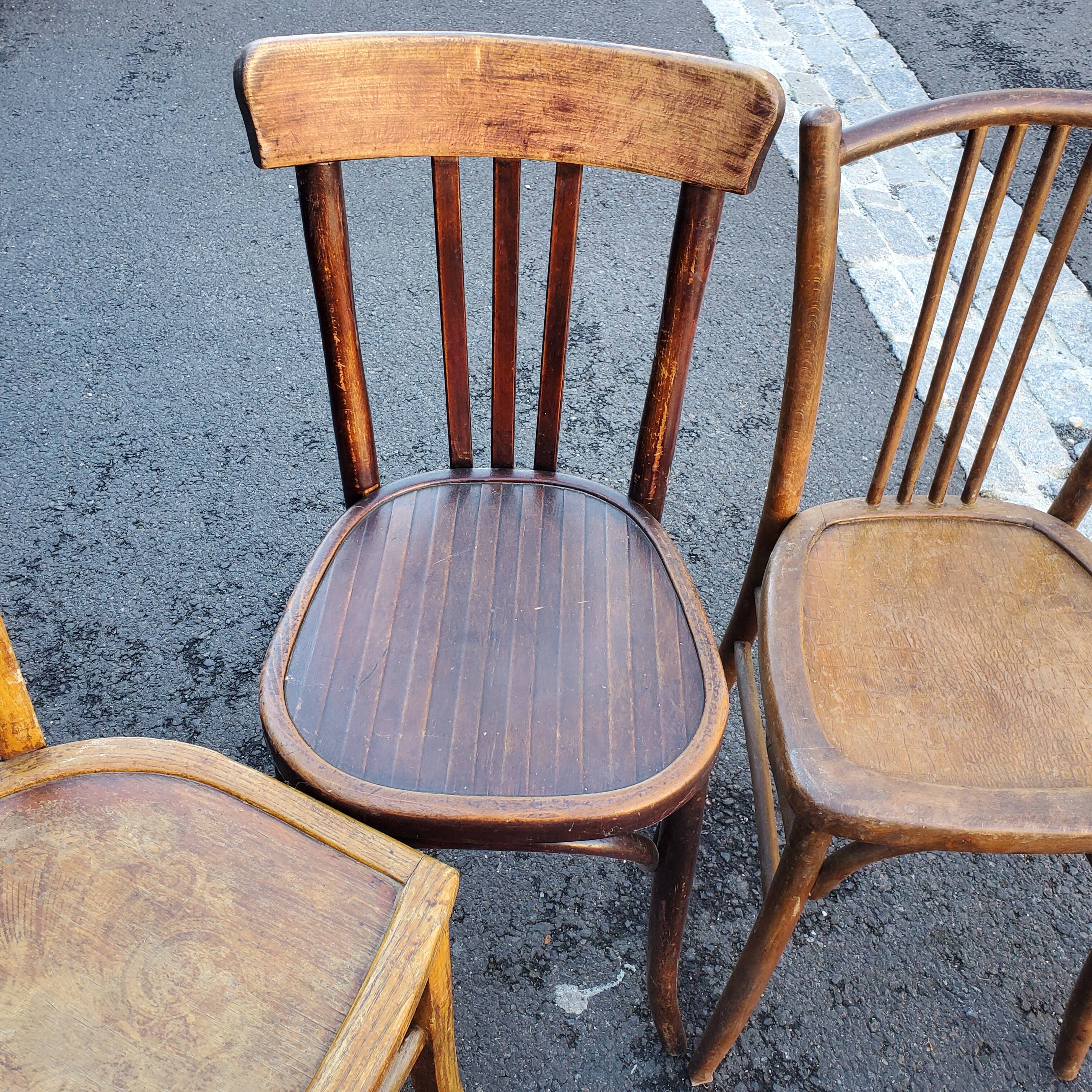Lot de 6 chaises bistrot  depareille