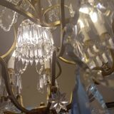 Large crystal chandelier from the 1st half of the 20th century.