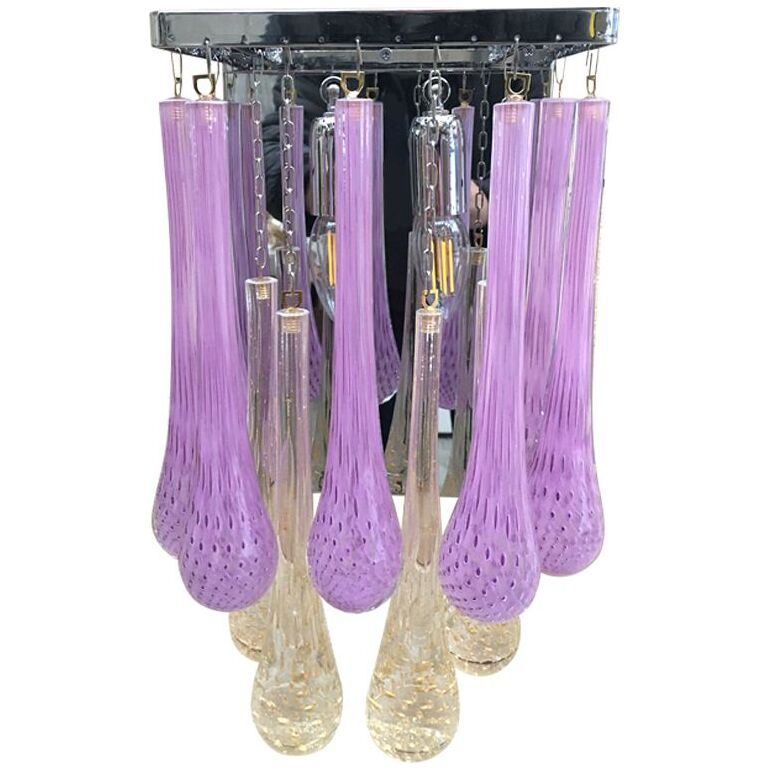 Murano glass wall sconce