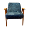 Armchair 366 by Josef Chierowsky reupholstered blue