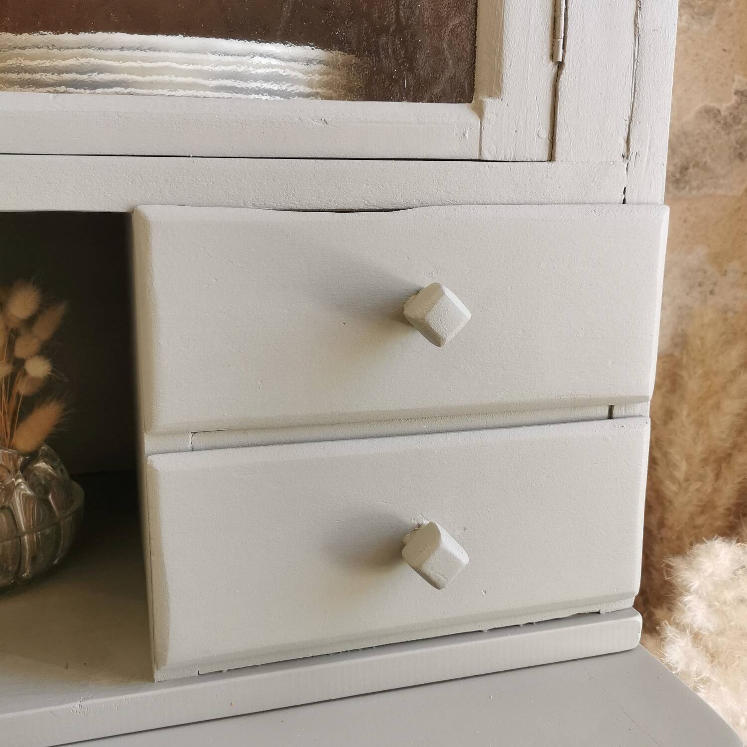 Vintage shelf, high Parisian sideboard