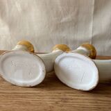 Ceramic candlesticks, Lucien Brisdoux (1878-1963)