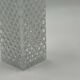 Vintage crystal glass carafe with stopper — diamond cut pattern