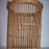 Rattan paper basket