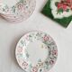 Set of 6 dessert plates Churchill, briar rose