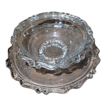 Cup and its glass tray