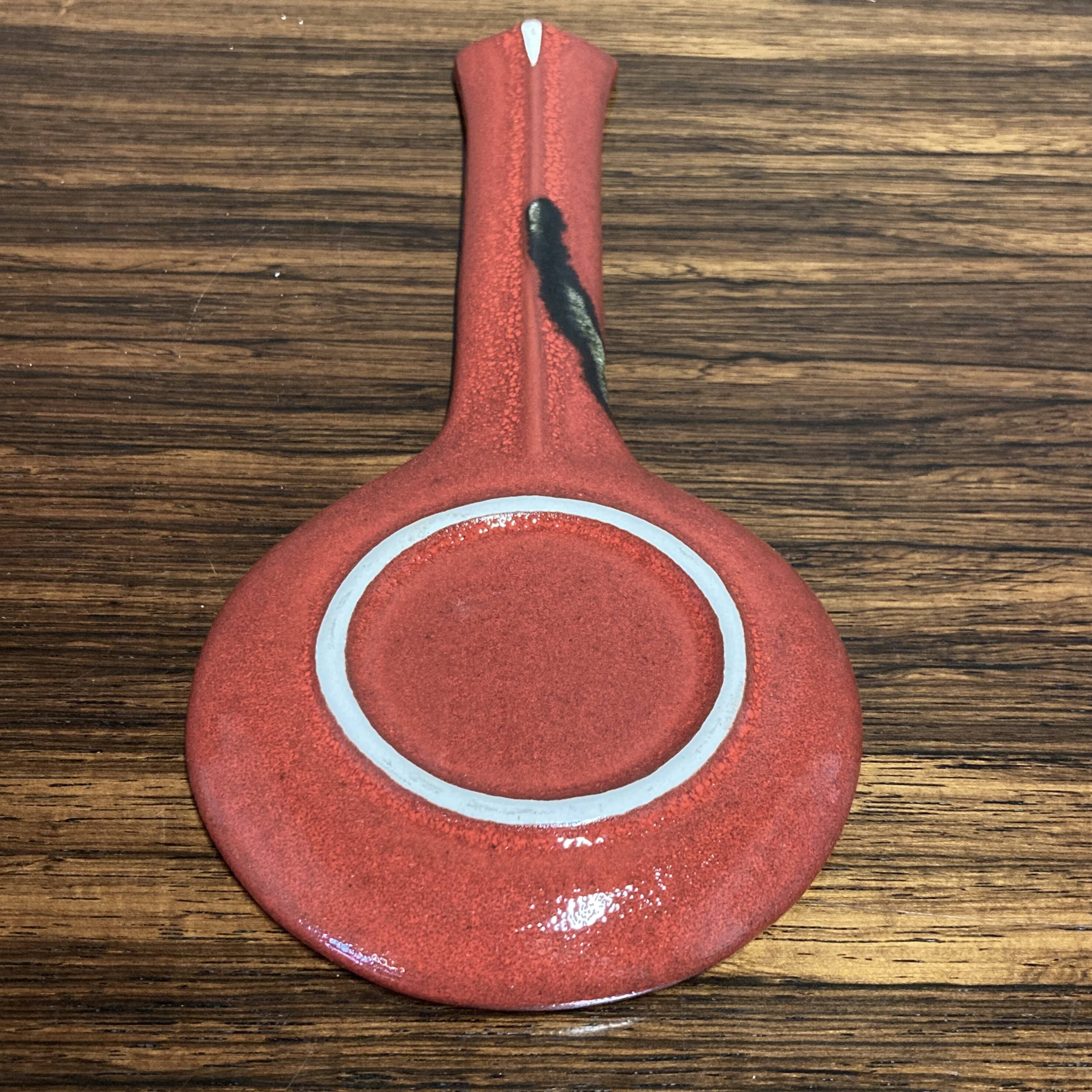 Pair of entirely handmade ceramic spoons.