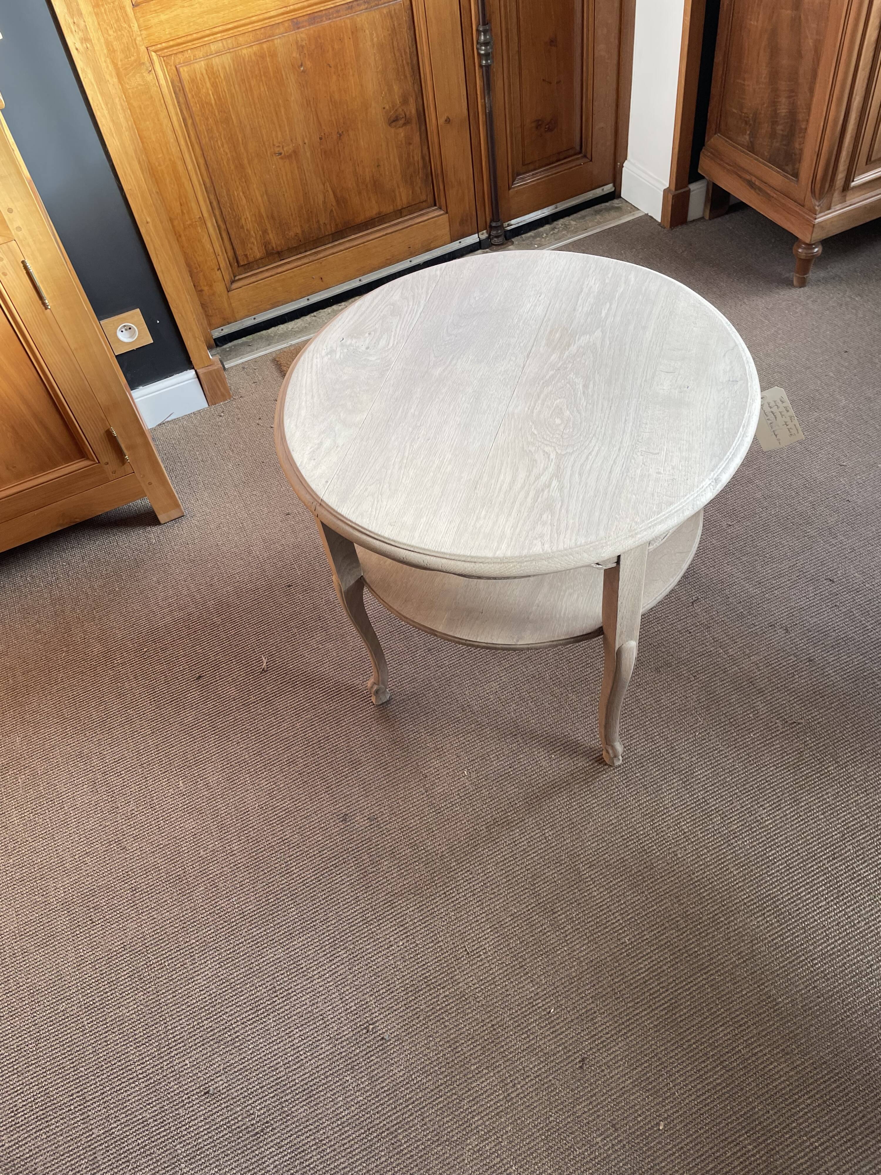 Antique oak coffee table - oiled and stripped