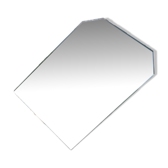Miroir, centre de table, à poser, biseaute et ciselé, art deco