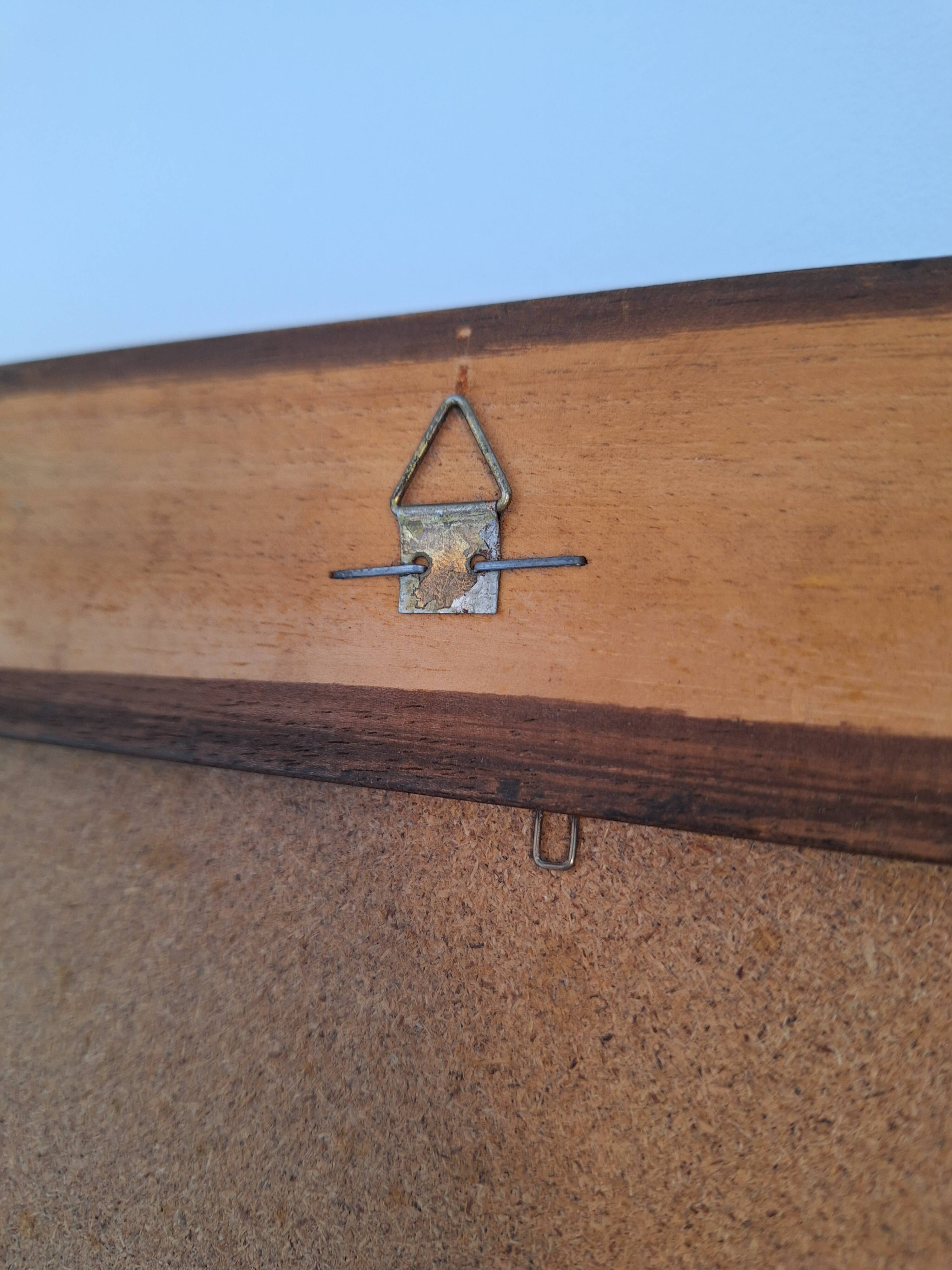 Vintage wooden mirror