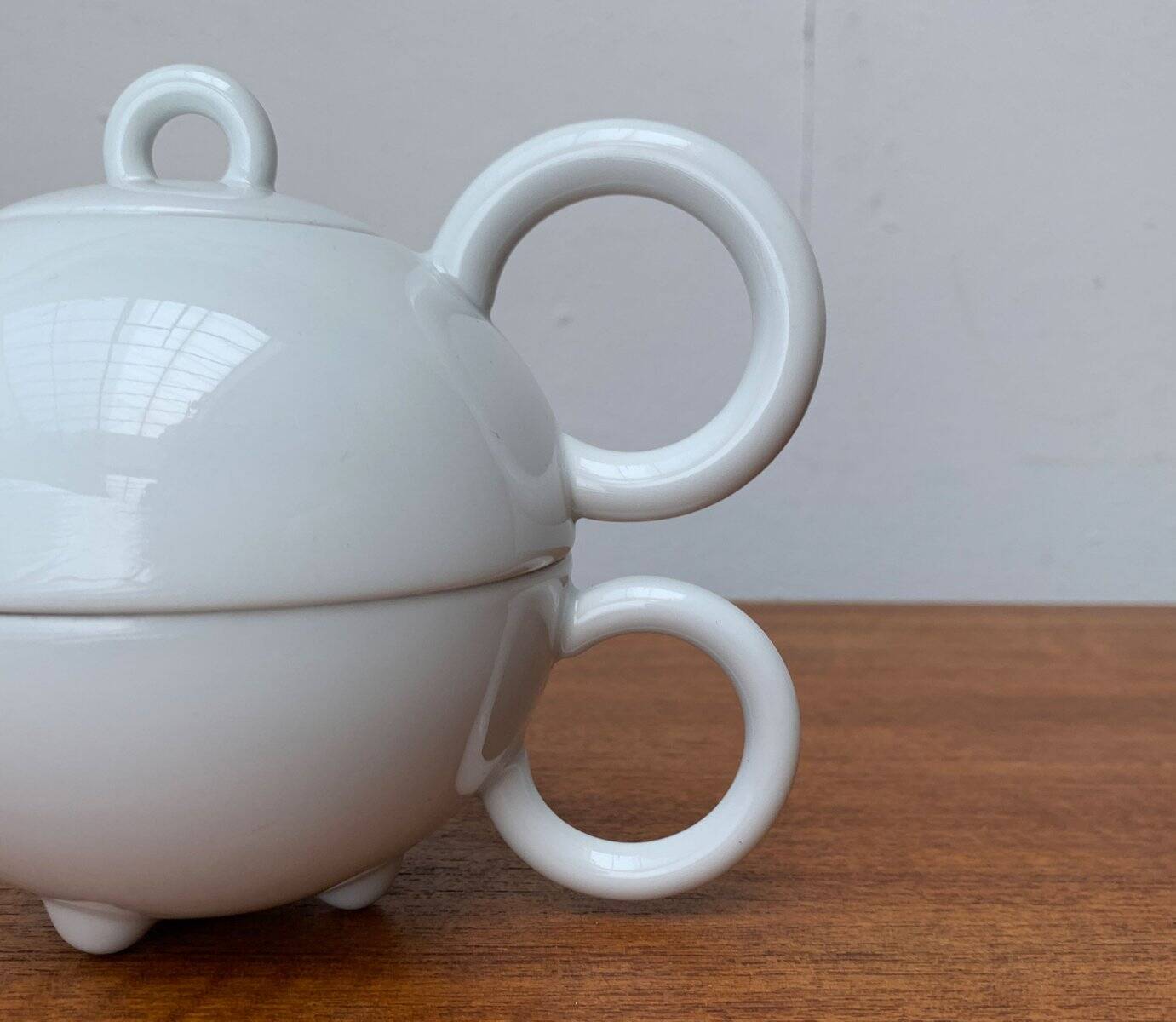 Teapot and cup from the vintage postmodern German Fantasia series by Matteo Thun for Arzberg, 1980s, set of 2.