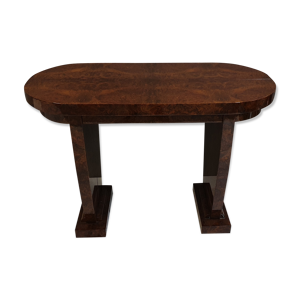 Table console en ronce de noyer