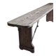 Antique folding farmhouse bench in solid wood | Gabin
