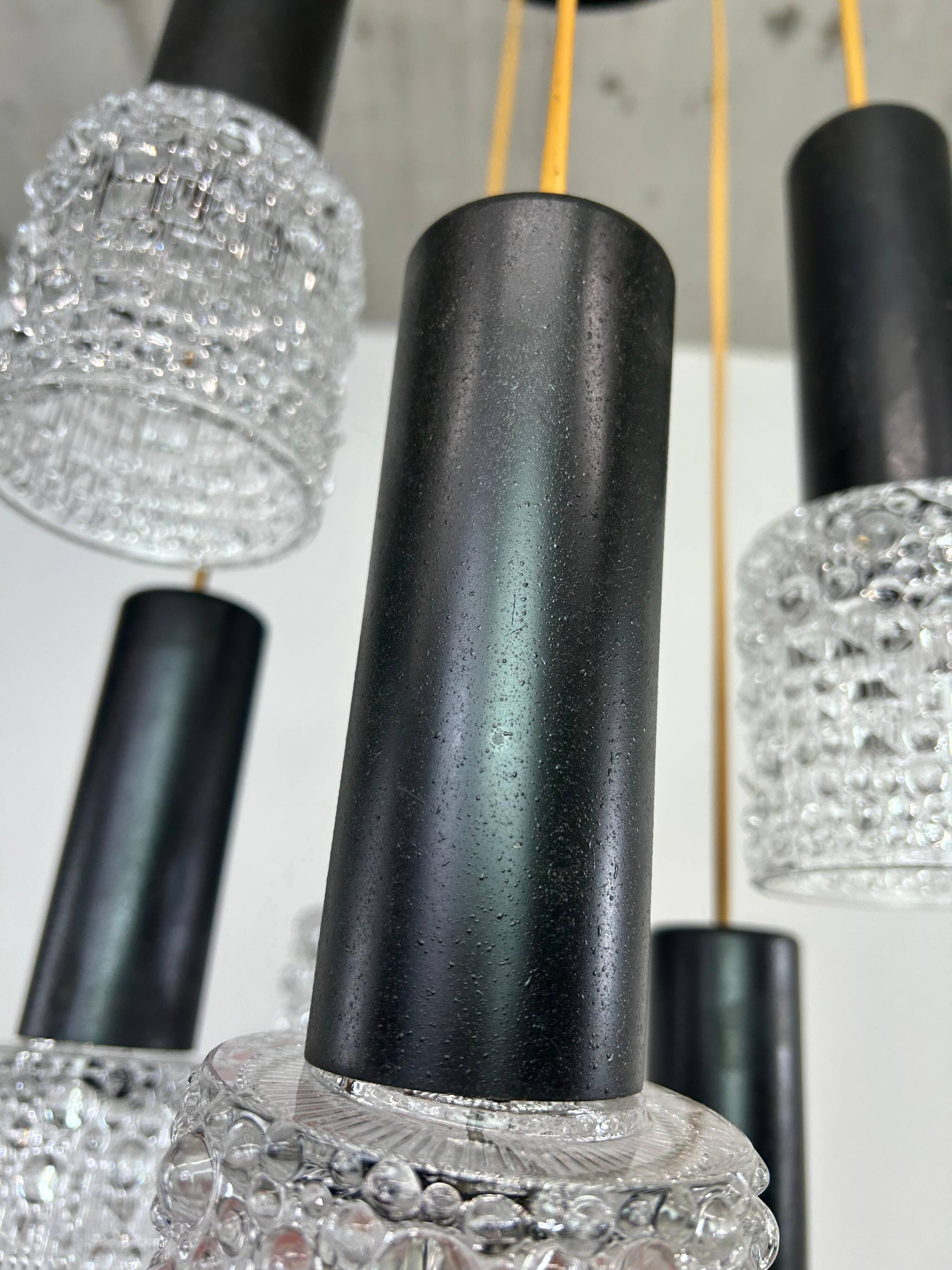 Modern mid-century pendant lamp by Elektroinstala Jílové