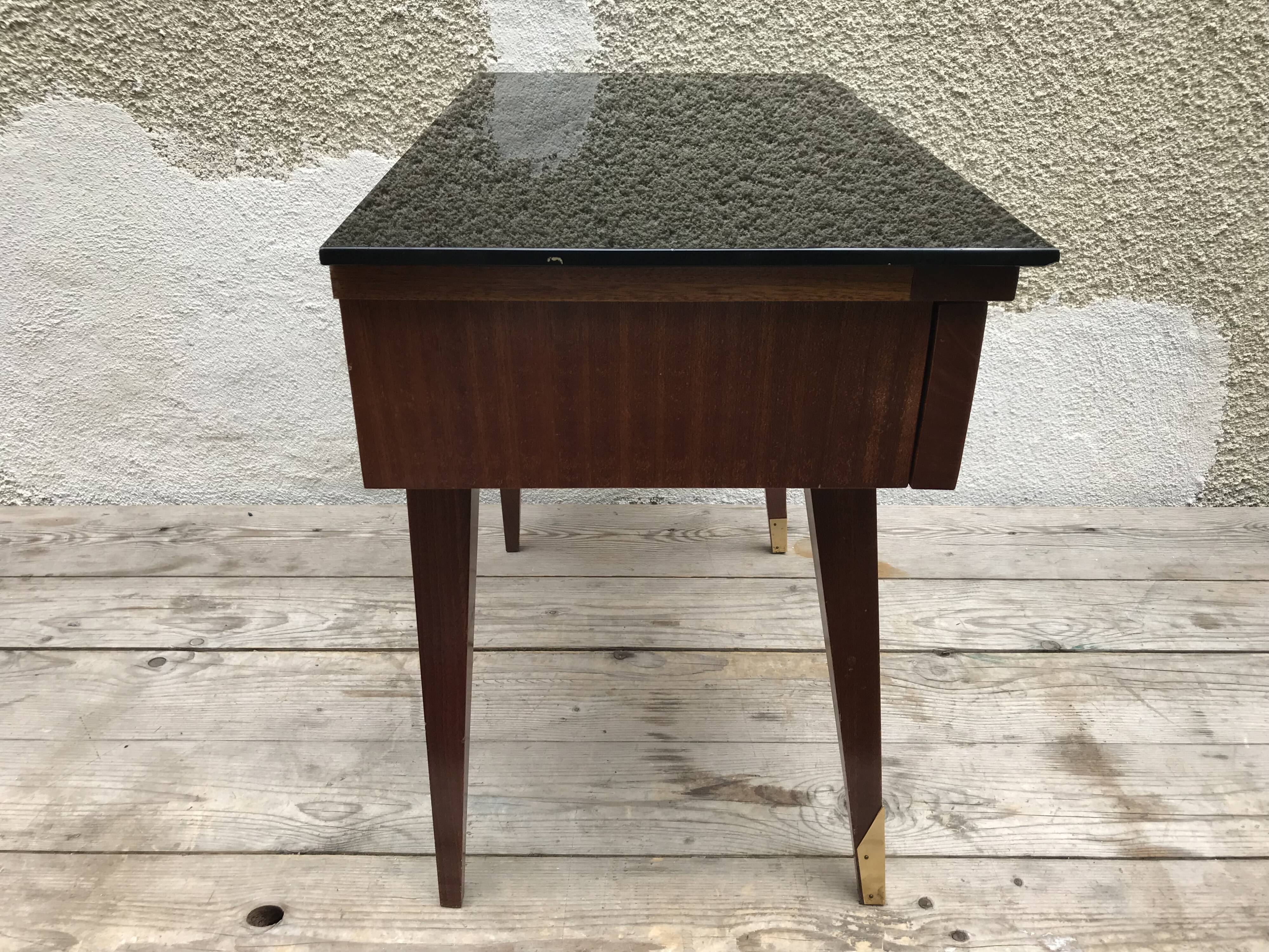 Tables de chevet scandinaves pieds compas années 70