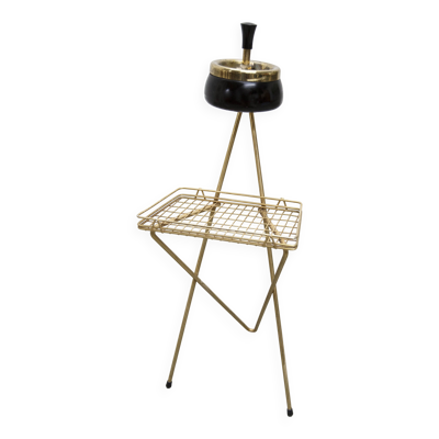 Cendrier Tripode 1960 laiton doré