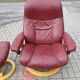 Armchair with Footstool, Stressless, Switzerland, 1970s