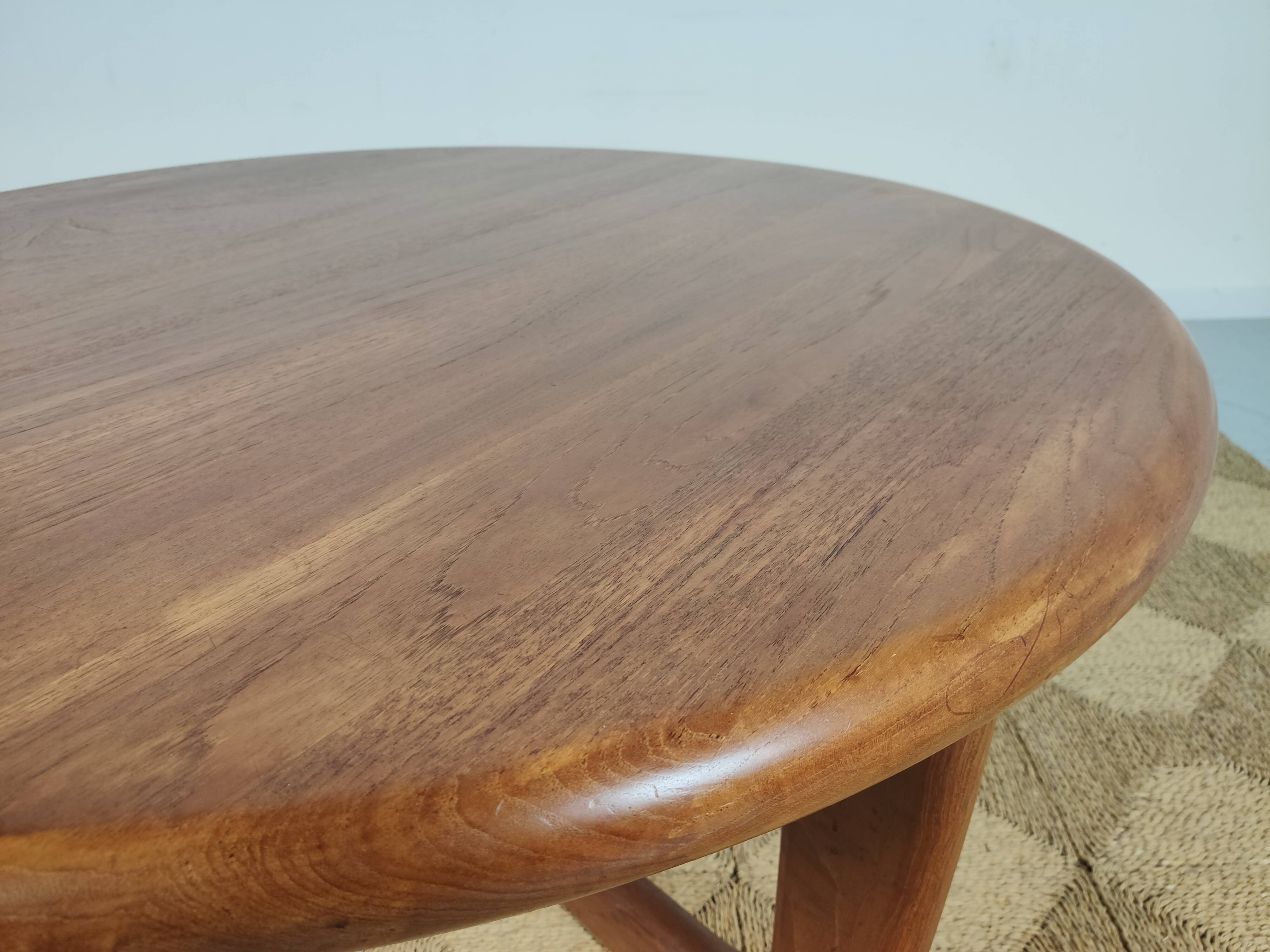 Niels Bach teak coffee table, Denmark 1970s