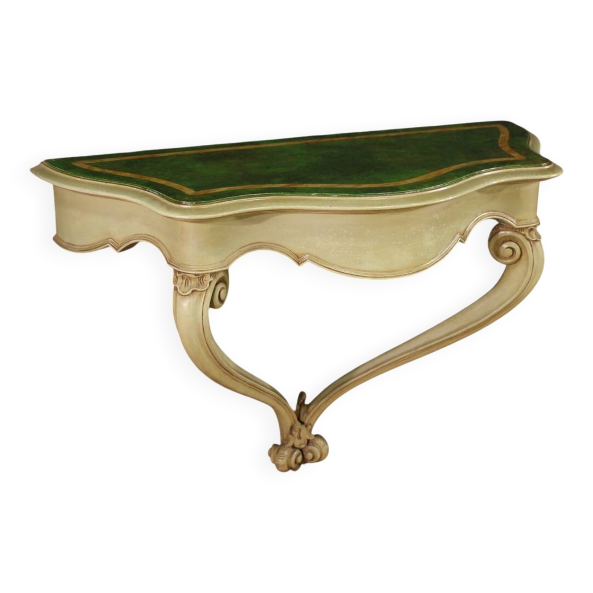 Lacquered and painted Italian console